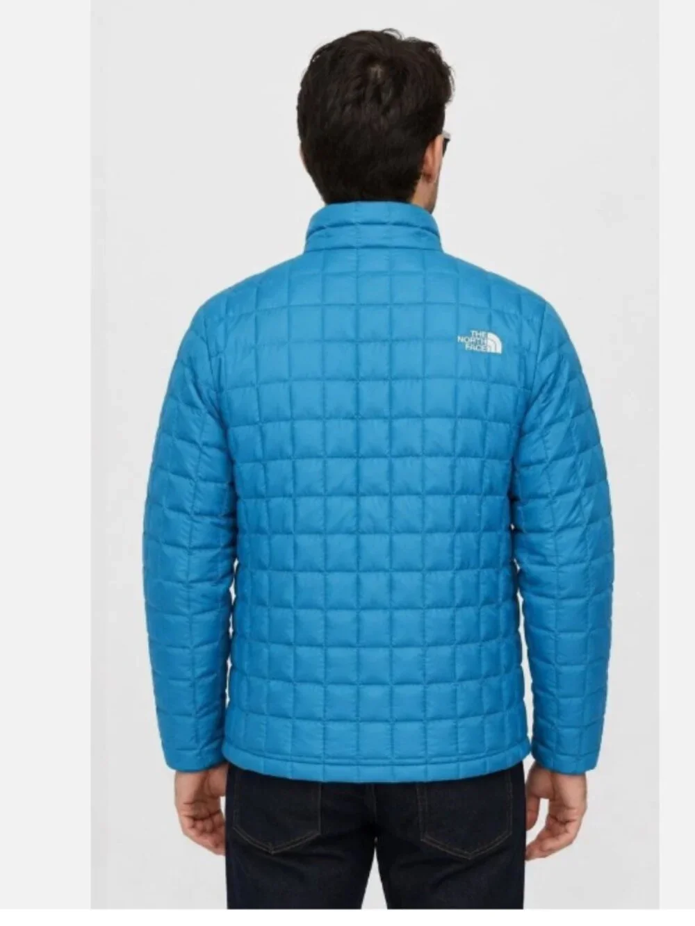 The North Face ThermoBall Jacket Men's Size L Blue Insulated Puffer TNF DWR New